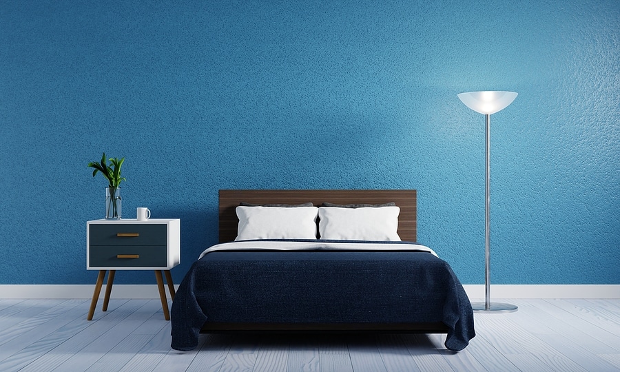 Blaue Schlafzimmer