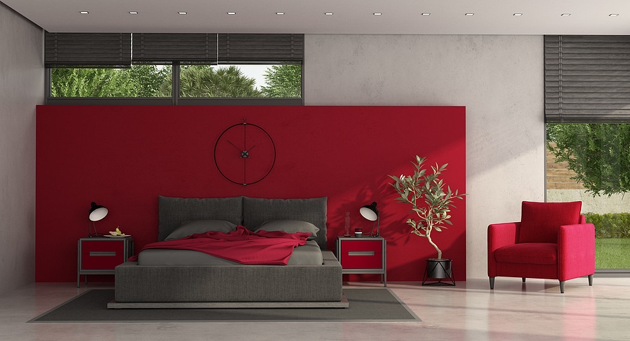 Rote Schlafzimmer