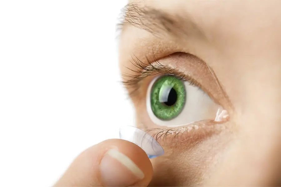 Grüne Kontaktlinsen