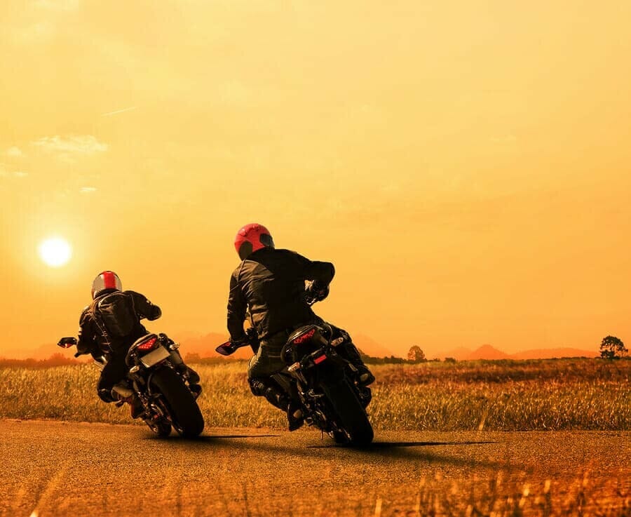 Motorrad Rucksack Hartschale mit dem Test