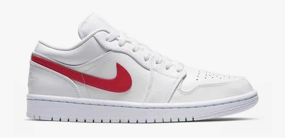 Air Jordan 1 Low White Red