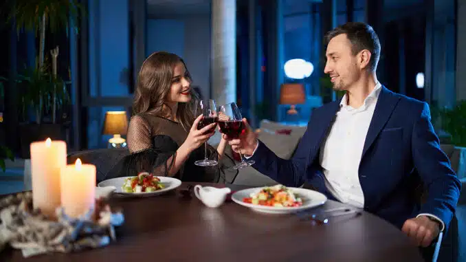 Dating zuhause Abendessen Wein