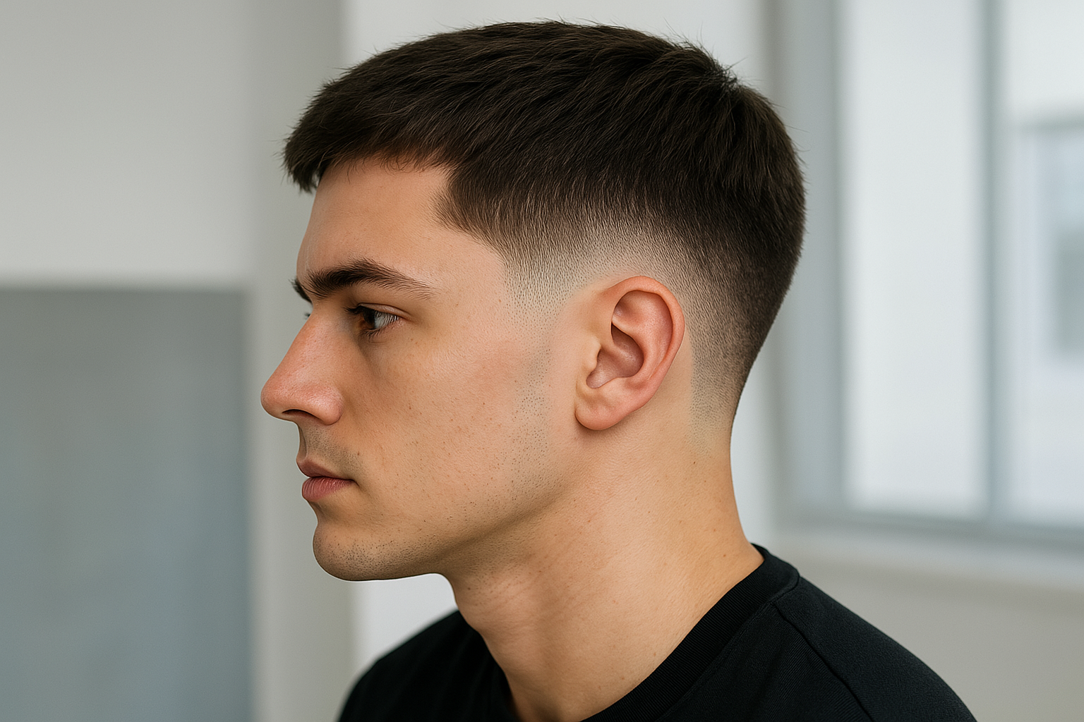 Burst Fade Taper Haarschnitt Bild