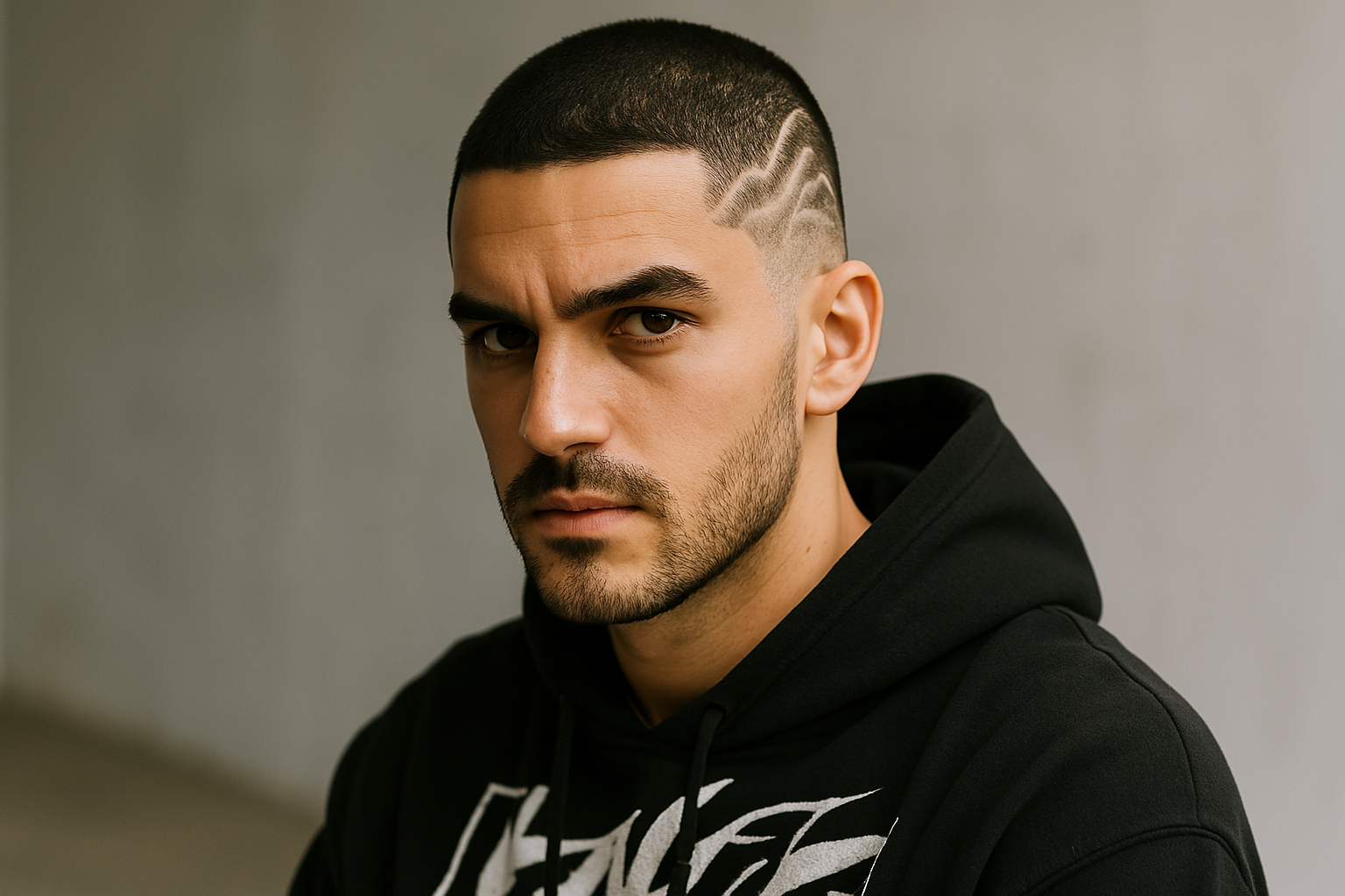Buzz Cut mit Muster Bild