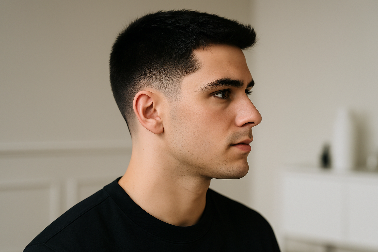 Low Burst Fade Haarschnitt Bild