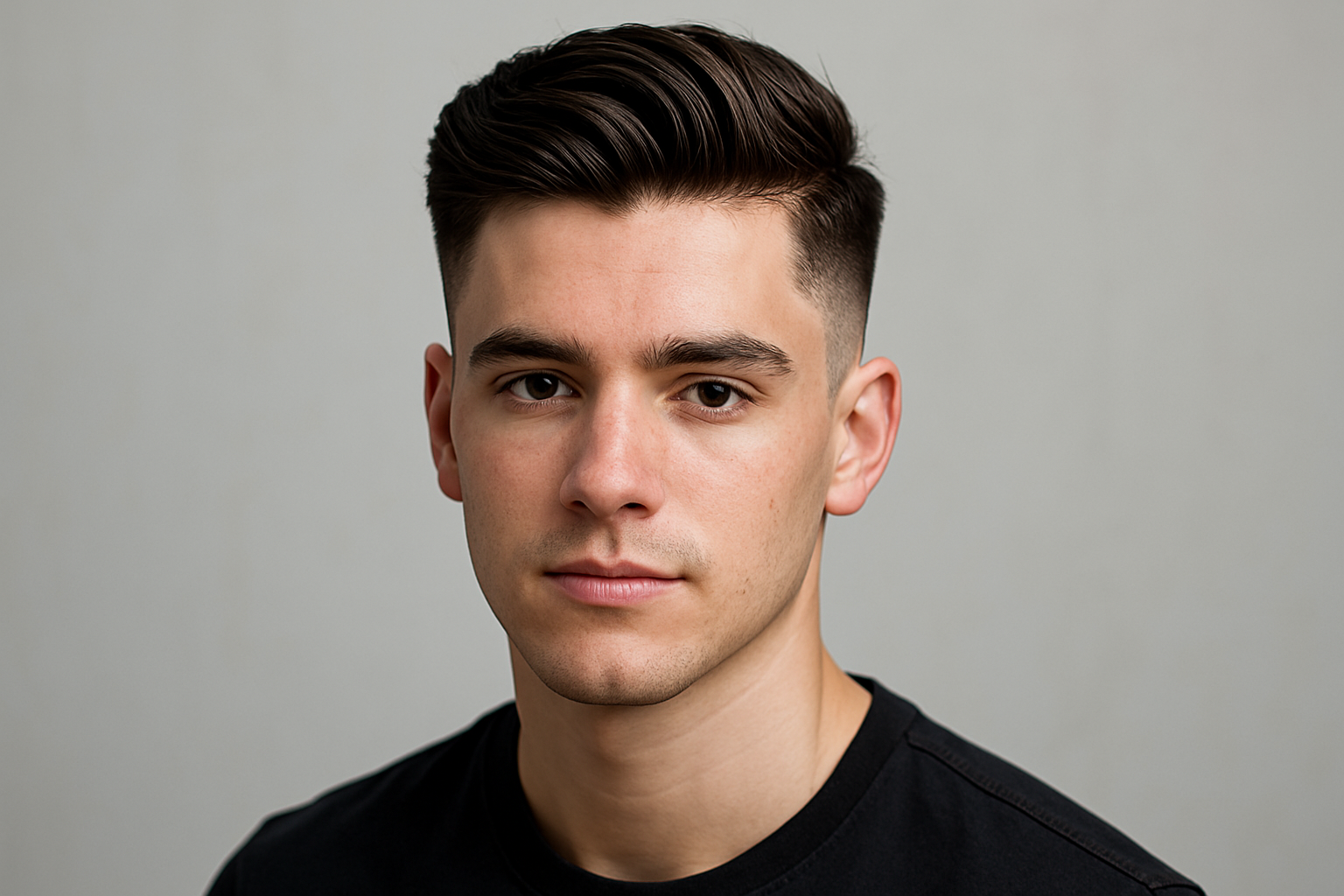 Mid Fade Haircut Wasserrutsche Frisur Jungs
