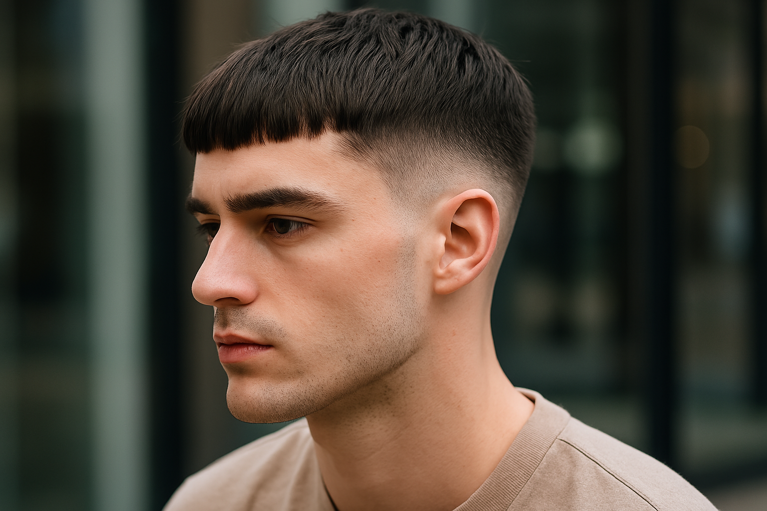 French Crop Drop Fade Frisur