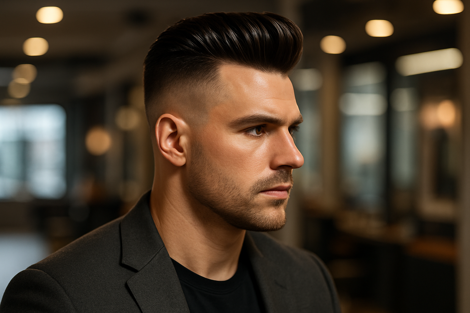 High Fade Pompadour