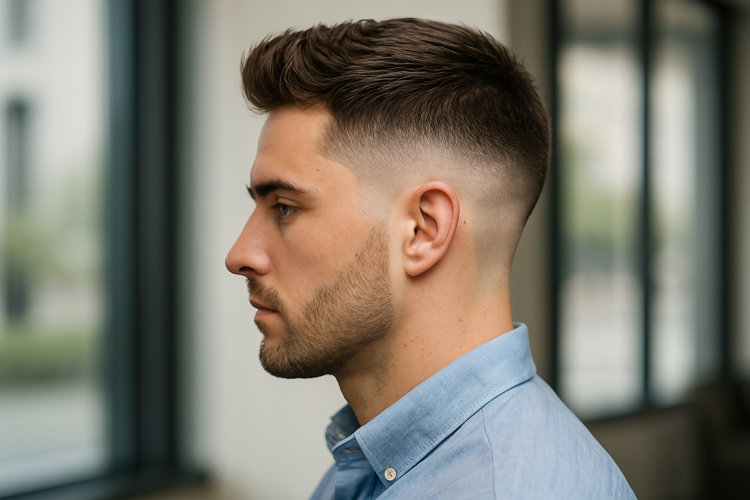 Mid Drop Fade Frisur