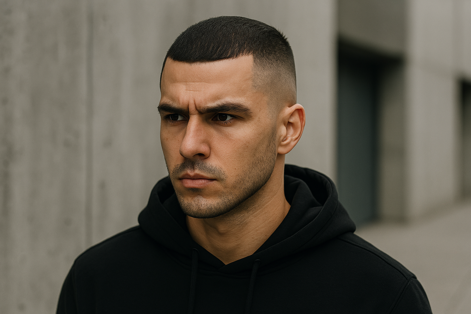 R9 Frisur mit Undercut
