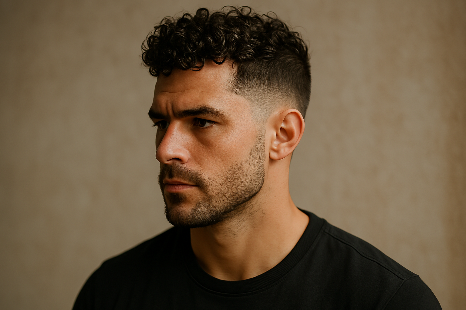 Taper Fade für lockiges Haar
