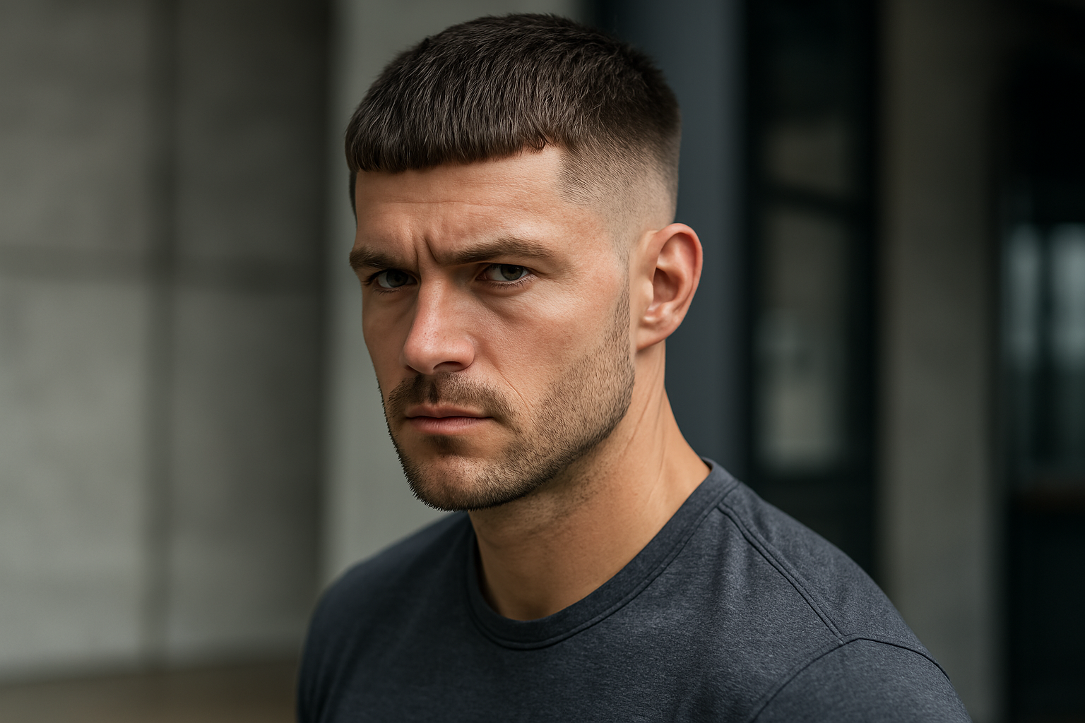 Taper Fade kombiniert mit French Crop