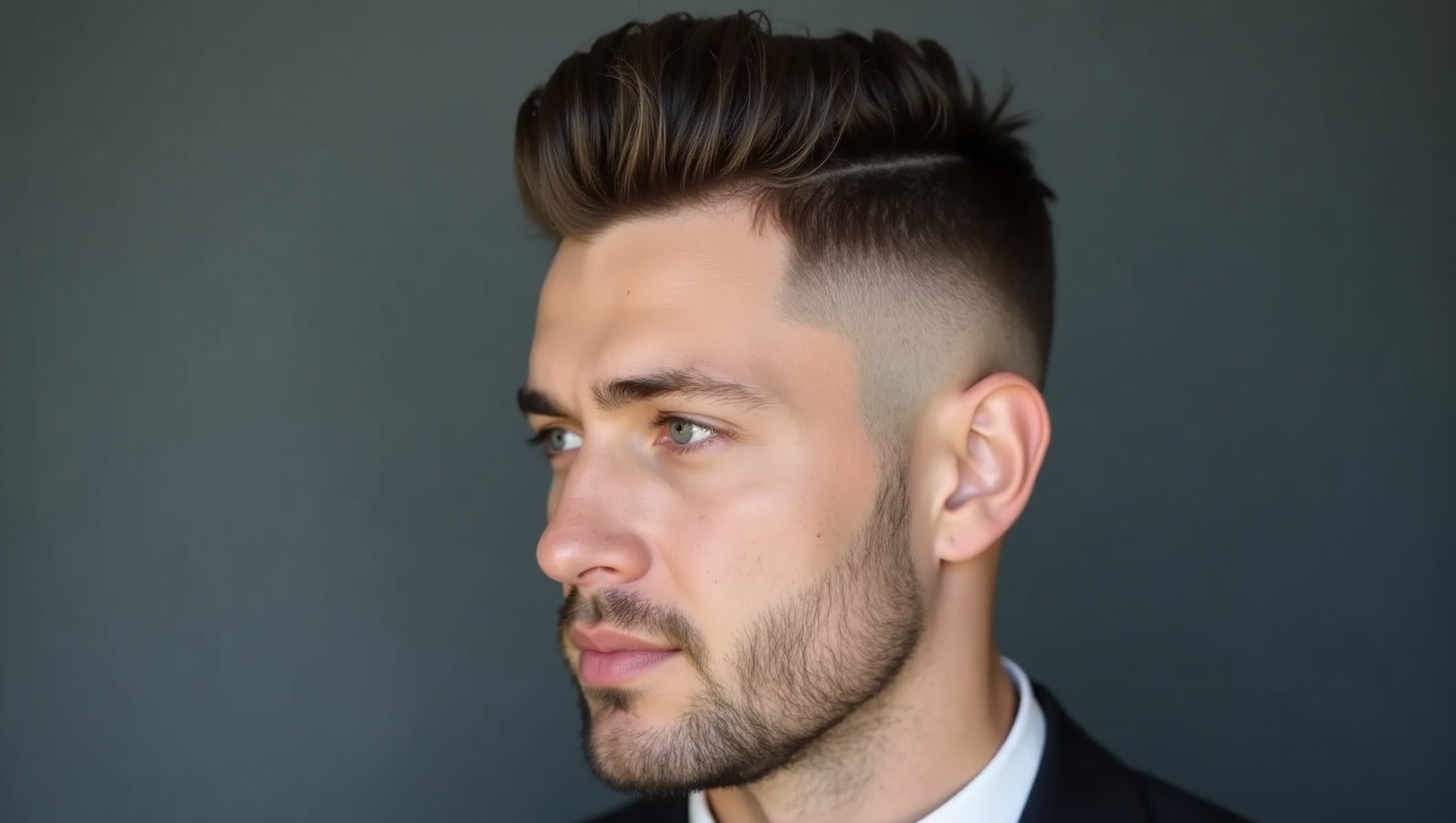 Caesar Temple Fade
