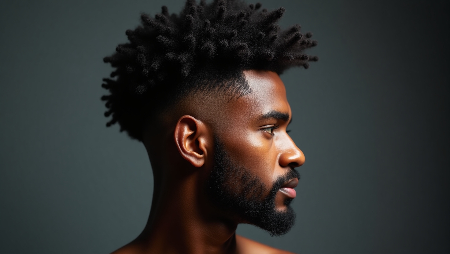 Temple Fade Black Men