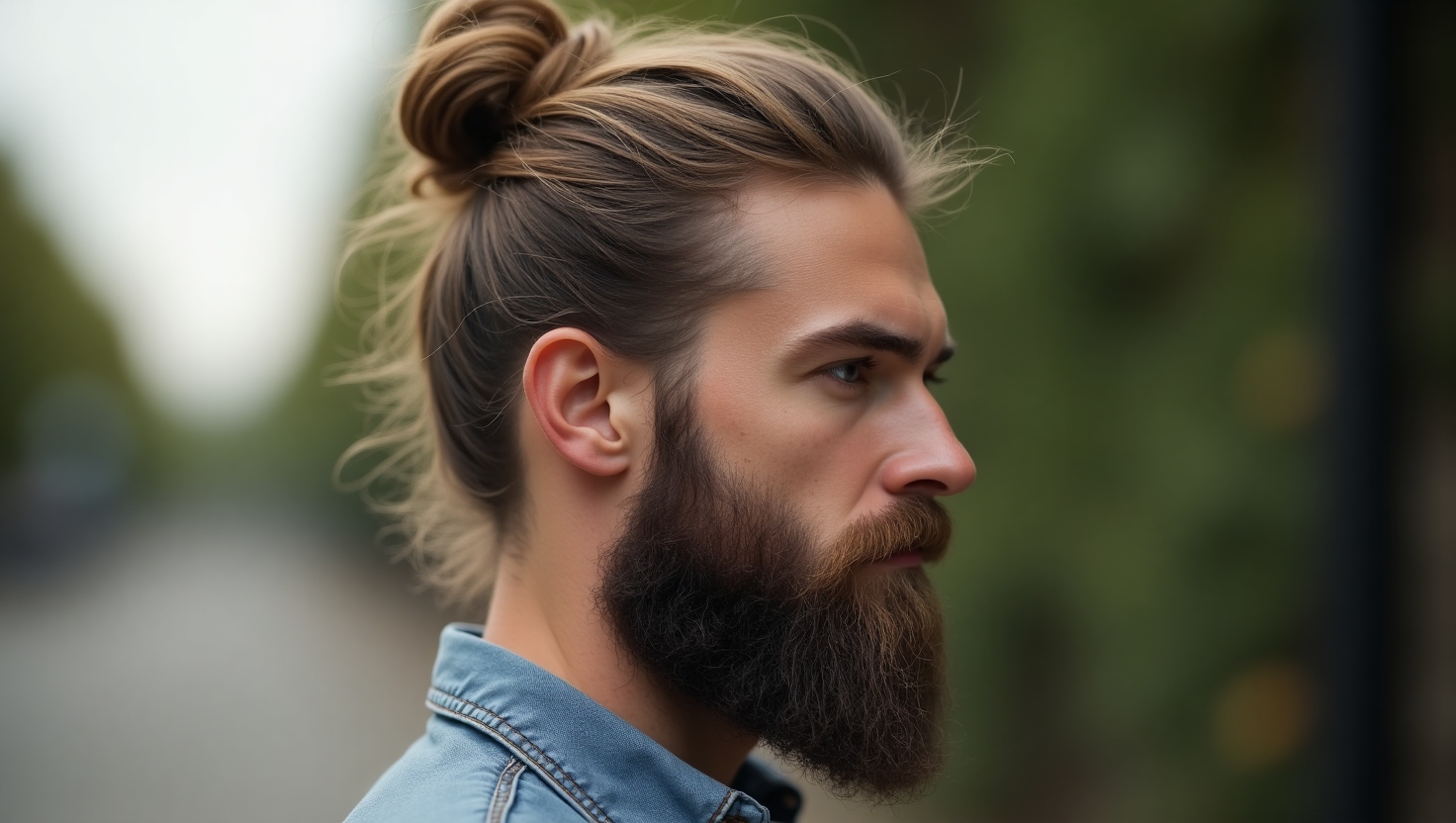Temple Fade Long Hair