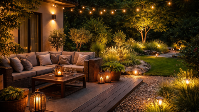 Beleuchtung für Terrasse und Garten