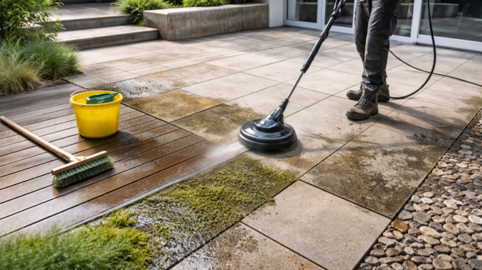 Terrassenreinigung