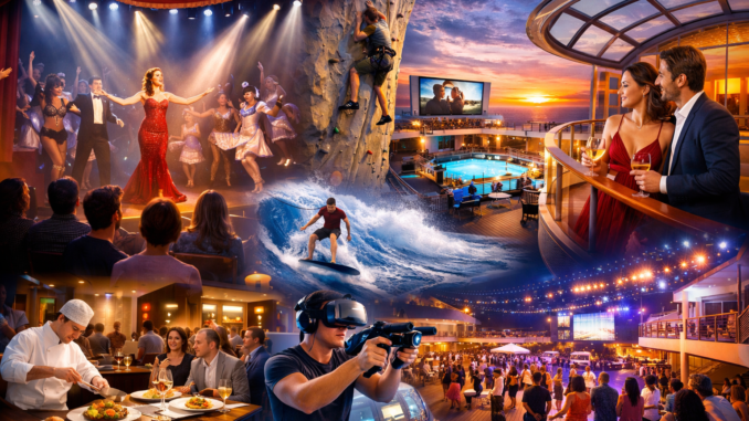 Unterhaltung auf modernen Kreuzfahrten