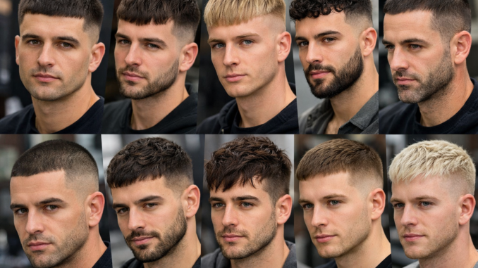 Caesar Cut beim Mann