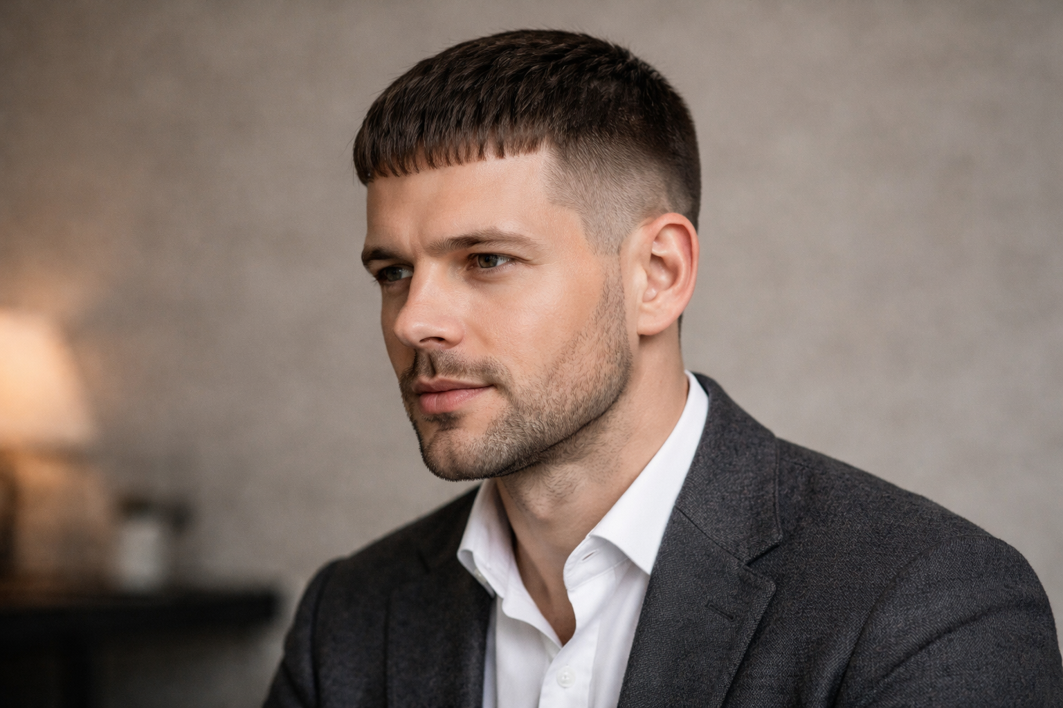 Klassischer Caesar Cut