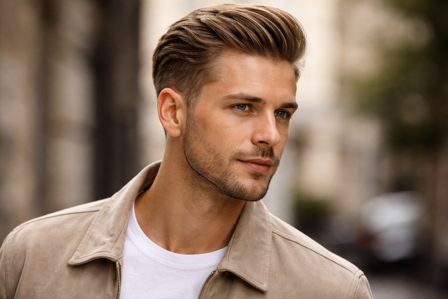 Slickback bei dünnem Haar