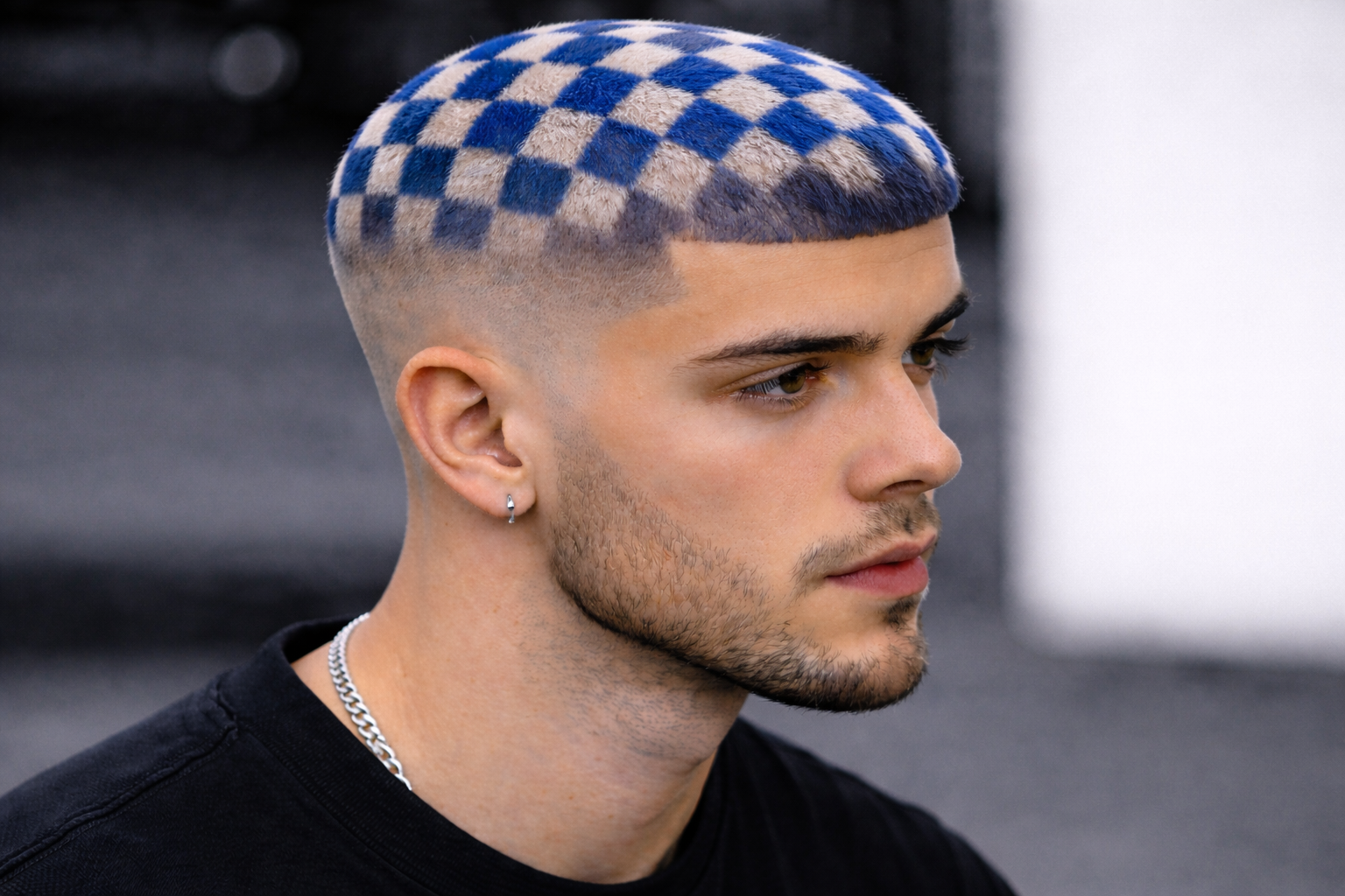 Checkerboard hairstyle im Fokus