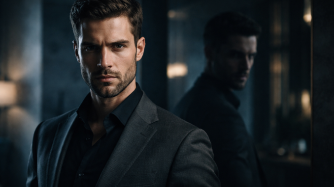 Dunkler Blick in einem eleganten Raum