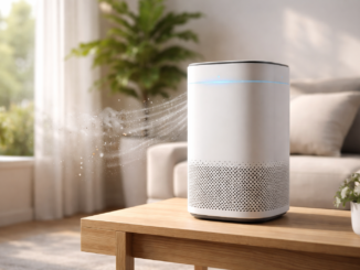 Luftreiniger im modernen Wohnzimmer