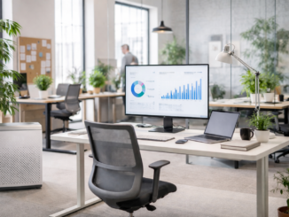 Modern Büro mit ergonomischer Einrichtung