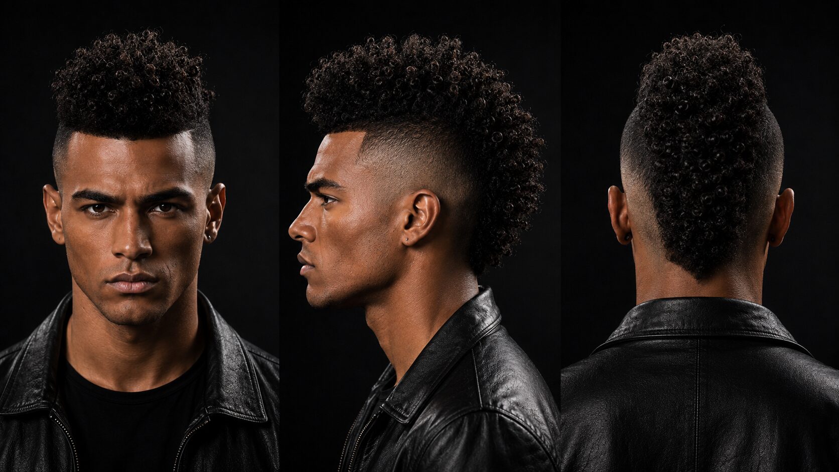 Curly Mohawk für lockiges Haar