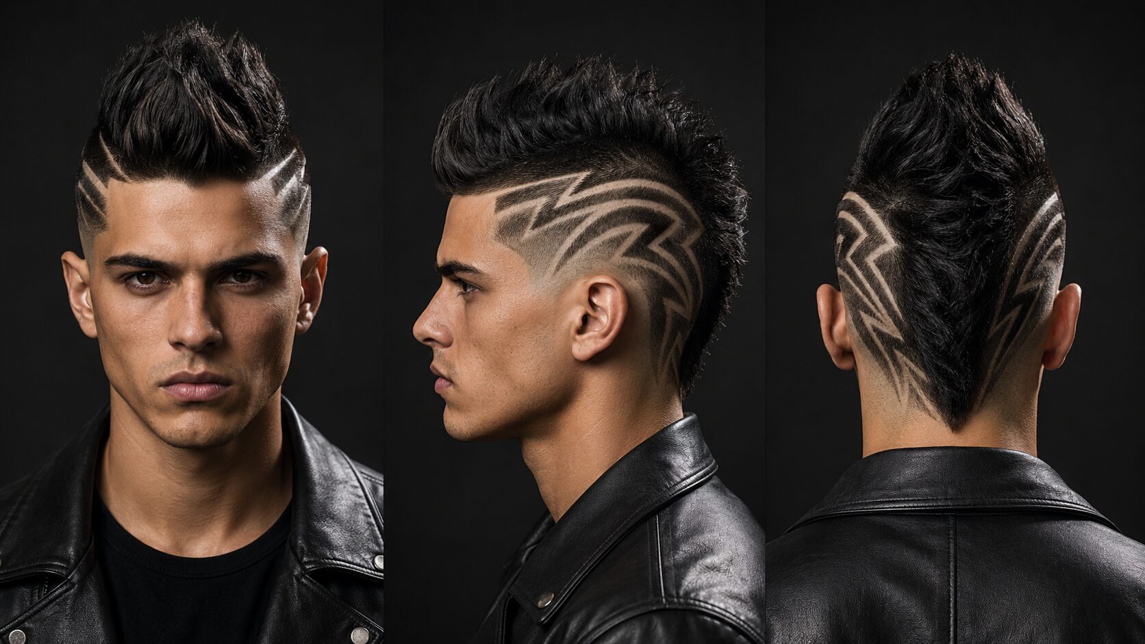 Mohawk mit kunstvollem Hair Design