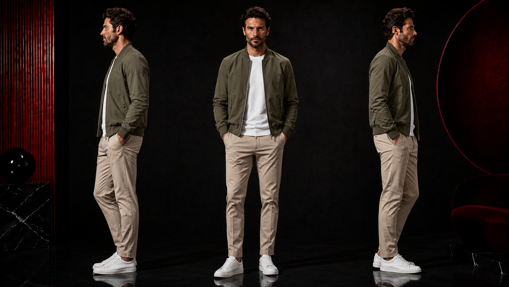 Bomber Jacket und Chino