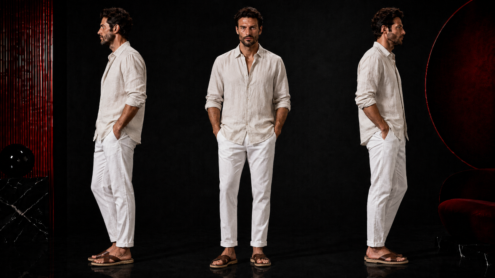 Leinenhemd und Sommerhose