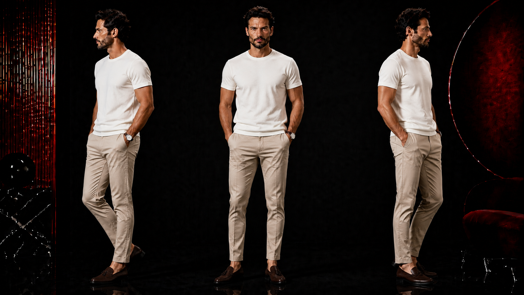 Der Minimal-Look: T-Shirt, Chino, Loafer