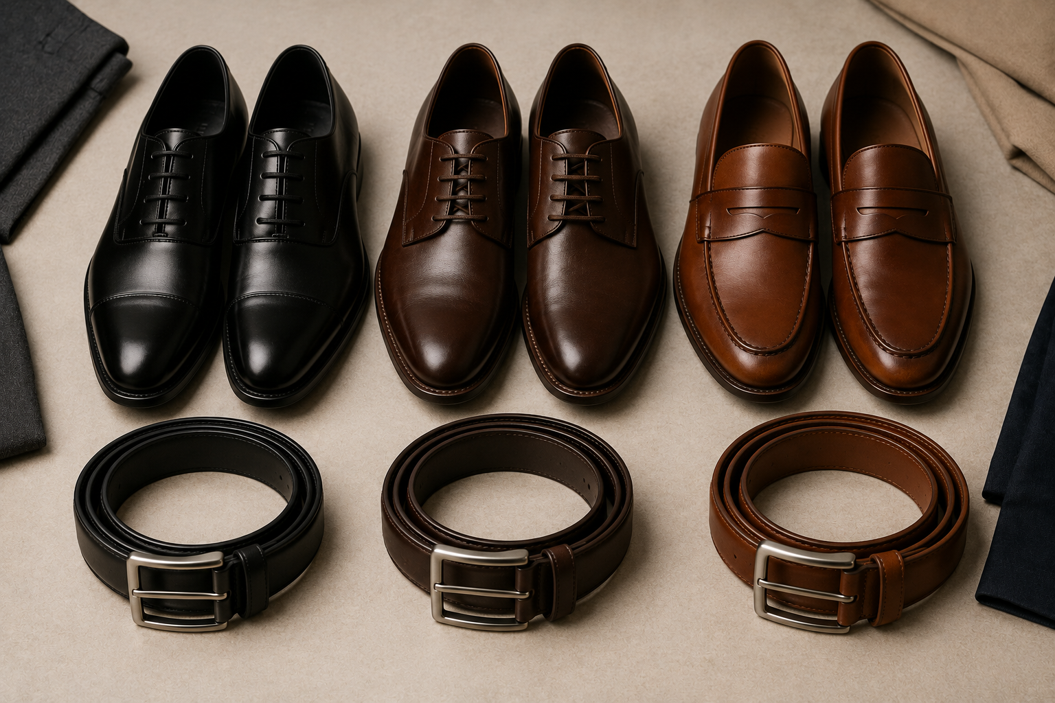 Schritt 6: Schuhe und Gürtel abstimmen